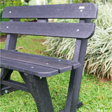 Banca Begonia Negro 100x80cm sin Apoyabrazos - SILLAS DE EXTERIOR | Bylmo