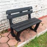 Banca Begonia Negro 100x80cm sin Apoyabrazos - SILLAS DE EXTERIOR | Bylmo