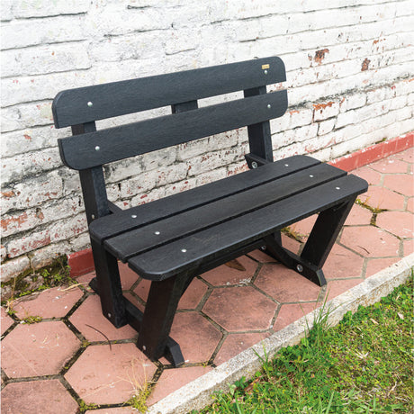 Banca Begonia Negro 100x80cm sin Apoyabrazos - SILLAS DE EXTERIOR | Bylmo