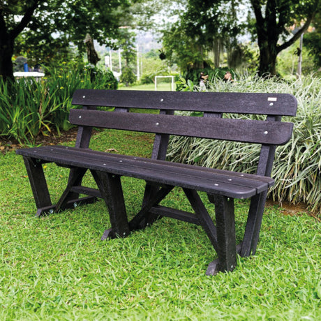 Banca Begonia Negro 151x80cm sin Apoyabrazos - SILLAS DE EXTERIOR | Bylmo