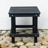 Mesa de Centro Timbiqui Negro 44x47cm Cuadrada - MESAS DE EXTERIOR | Bylmo