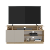 Mesa para TV Hope Fresno Europeo y Capri 150x70cm Para TV Hasta 65" Pulgadas con Cuatro Compartimientos - MUEBLES DE TV | Bylmo