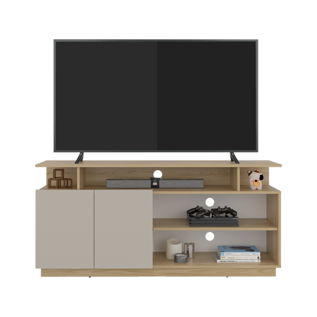 Mesa para TV Hope Fresno Europeo y Capri 150x70cm Para TV Hasta 65" Pulgadas con Cuatro Compartimientos - MUEBLES DE TV | Bylmo