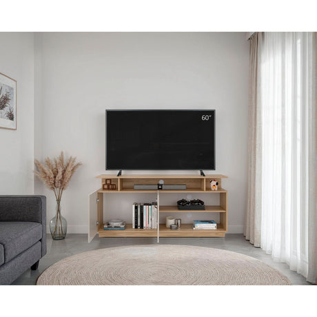 Mesa para TV Hope Fresno Europeo y Capri 150x70cm Para TV Hasta 65" Pulgadas con Cuatro Compartimientos - MUEBLES DE TV | Bylmo
