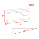 Mesa para TV Hope Fresno Europeo y Capri 150x70cm Para TV Hasta 65" Pulgadas con Cuatro Compartimientos - MUEBLES DE TV | Bylmo