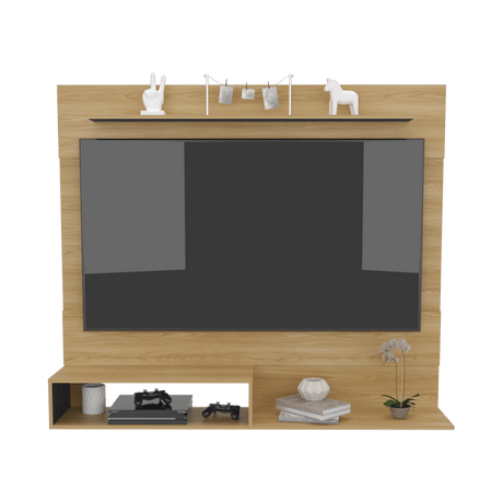 Panel de TV Beijing Fresno Europeo 16x24.4cm Para TV Hasta 70" Pulgadas con Tres Compartimientos - MUEBLES DE TV | Bylmo