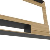 Panel de TV Beijing Fresno Europeo 16x24.4cm Para TV Hasta 70" Pulgadas con Tres Compartimientos - MUEBLES DE TV | Bylmo