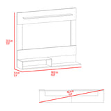 Panel de TV Beijing Fresno Europeo 16x24.4cm Para TV Hasta 70" Pulgadas con Tres Compartimientos - MUEBLES DE TV | Bylmo
