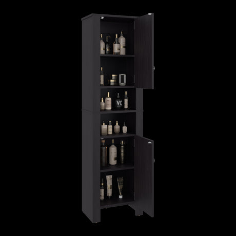 Mueble Auxiliar para Baño Vanessa Wengue 44.1x160.7cm con Tres Entrepaños y con Patas - OTROS MUEBLES PARA BANHO | Bylmo