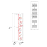 Mueble Auxiliar para Baño Vanessa Wengue 44.1x160.7cm con Tres Entrepaños y con Patas - OTROS MUEBLES PARA BANHO | Bylmo