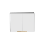 Mueble Superior de Cocina Soler Blanco y Macadamia 80x60cm Con Dos Puertas Push - To - Open y con Un Entrepaño - MUEBLES SUPERIORES DE COCINA | Bylmo