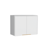Mueble Superior de Cocina Soler Blanco y Macadamia 80x60cm Con Dos Puertas Push - To - Open y con Un Entrepaño - MUEBLES SUPERIORES DE COCINA | Bylmo