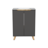 Mueble para Lavamanos Laurent Plomo 60x86cm Individual con Lavamanos y sin Grifería - MUEBLES PARA LAVAMANOS | Bylmo