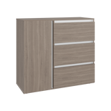 Cómoda Niza Bardolino y Blanco 100x91cm De Tres Hileras con Tres Cajones - CAJONERAS Y COMODAS | Bylmo