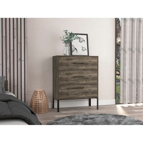 Cómoda Soho Novo Bellota 70x89.3cm De Tres Hileras con Dos Cajones y con Patas - CAJONERAS Y COMODAS | Bylmo