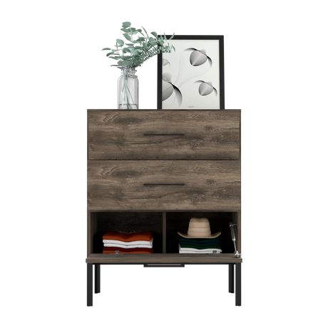 Cómoda Soho Novo Bellota 70x89.3cm De Tres Hileras con Dos Cajones y con Patas - CAJONERAS Y COMODAS | Bylmo