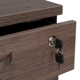 Archivador Home Office Coñac 47.5x71cm Carta con Ruedas con Tres Cajones y con Cerradura - ARCHIVADORES | Bylmo