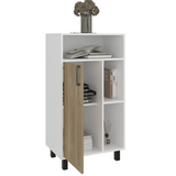 Archivador Bryce Blanco y Fresno Europeo 60x111.5cm Carta con Patas sin Cajones - ARCHIVADORES | Bylmo