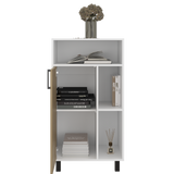 Archivador Bryce Blanco y Fresno Europeo 60x111.5cm Carta con Patas sin Cajones - ARCHIVADORES | Bylmo