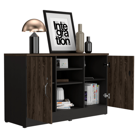 Archivador Home Office Coñac 120x75.7cm Carta sin Cajones y con Cerradura - ARCHIVADORES | Bylmo