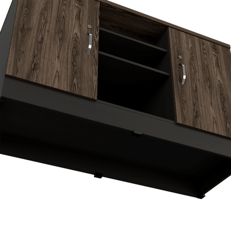 Archivador Home Office Coñac 120x75.7cm Carta sin Cajones y con Cerradura - ARCHIVADORES | Bylmo