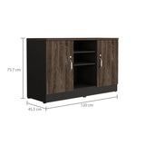 Archivador Home Office Coñac 120x75.7cm Carta sin Cajones y con Cerradura - ARCHIVADORES | Bylmo