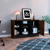 Archivador Home Office Coñac 120x75.7cm Carta sin Cajones y con Cerradura - ARCHIVADORES | Bylmo