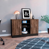 Archivador Home Office Coñac 120x75.7cm Carta sin Cajones y con Cerradura - ARCHIVADORES | Bylmo