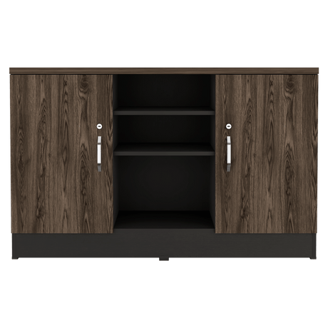 Archivador Home Office Coñac 120x75.7cm Carta sin Cajones y con Cerradura - ARCHIVADORES | Bylmo