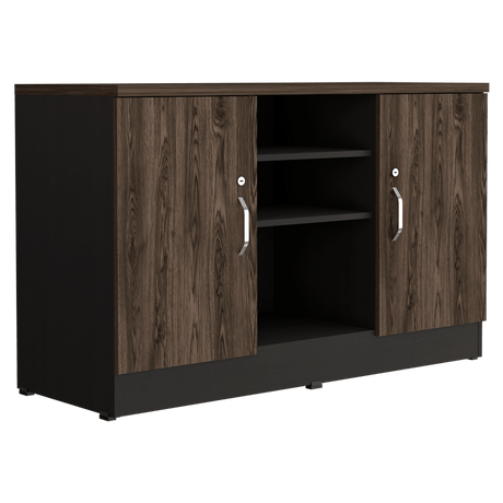 Archivador Home Office Coñac 120x75.7cm Carta sin Cajones y con Cerradura - ARCHIVADORES | Bylmo