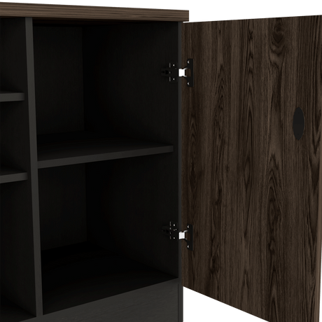 Archivador Home Office Coñac 120x75.7cm Carta sin Cajones y con Cerradura - ARCHIVADORES | Bylmo