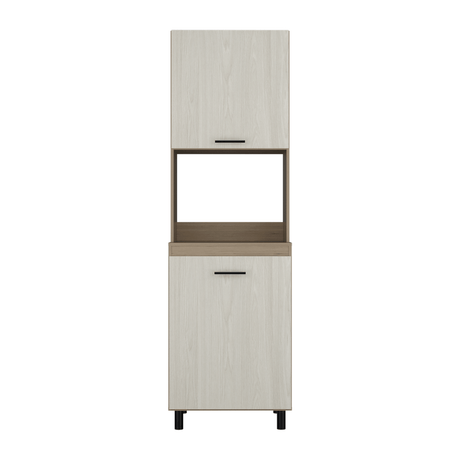 Alacena Gante Rovere 60x198.1cm con Dos Puertas y con Patas - ALACENAS Y MUEBLES MICROONDAS | Bylmo