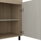 Alacena Gante Rovere 60x198.1cm con Dos Puertas y con Patas - ALACENAS Y MUEBLES MICROONDAS | Bylmo