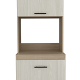 Alacena Gante Rovere 60x198.1cm con Dos Puertas y con Patas - ALACENAS Y MUEBLES MICROONDAS | Bylmo