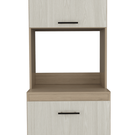 Alacena Gante Rovere 60x198.1cm con Dos Puertas y con Patas - ALACENAS Y MUEBLES MICROONDAS | Bylmo