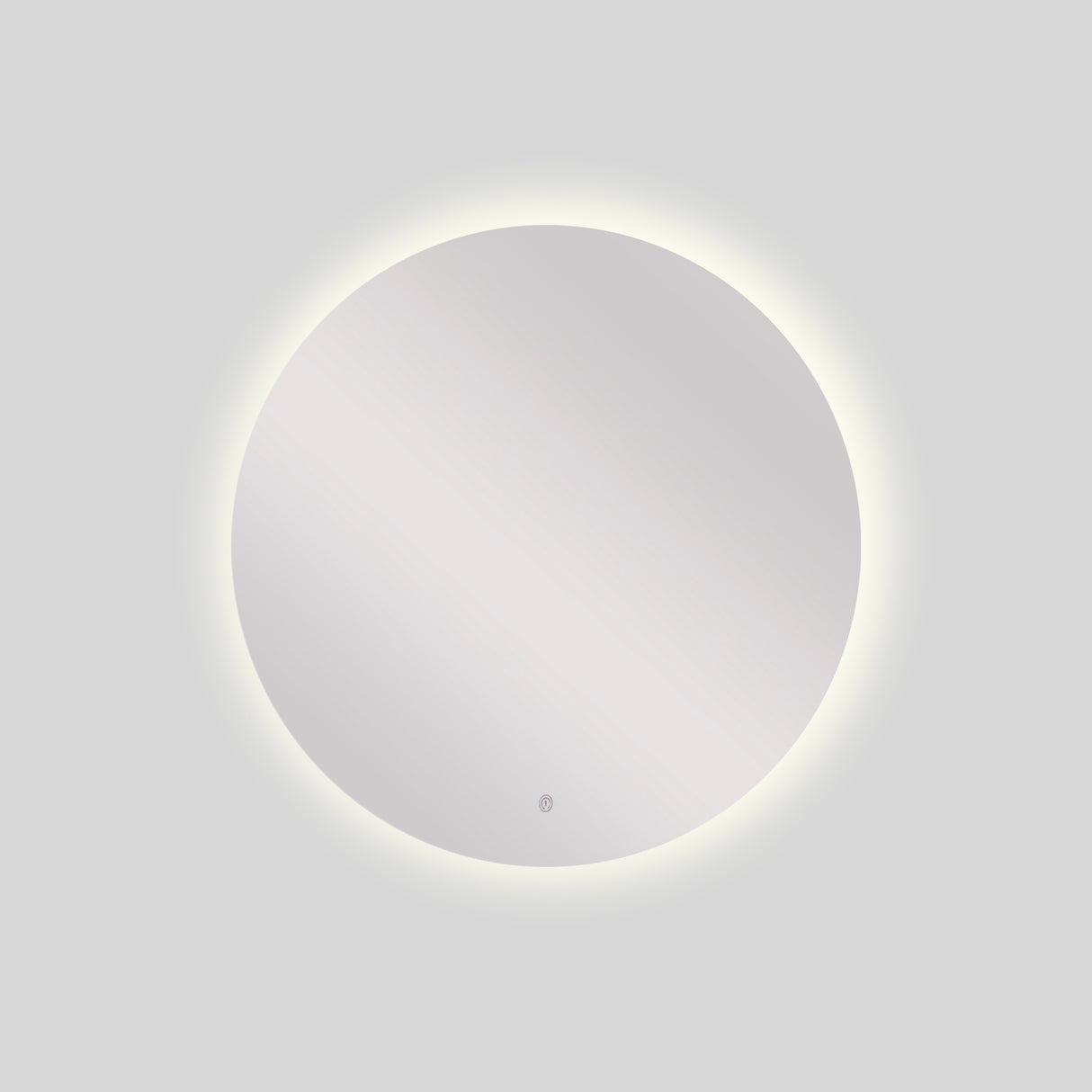 Espejo de Baño Redondo Petra 80x80cm Flotado Sin Marco y con Iluminación LED - ESPEJOS DE BANHO | Bylmo