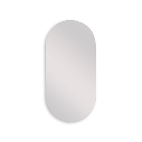 Espejo de Baño Ovalado Meca 50x100cm Flotado Sin Marco - ESPEJOS DE BANHO | Bylmo