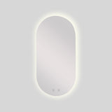 Espejo de Baño Ovalado Meca 50x100cm Flotado Sin Marco con Antiempaño y con Iluminación LED - ESPEJOS DE BANHO | Bylmo