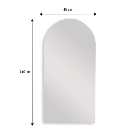 Espejo de Baño Arco Superior Atenas 50x100cm Flotado Sin Marco - ESPEJOS DE BANHO | Bylmo