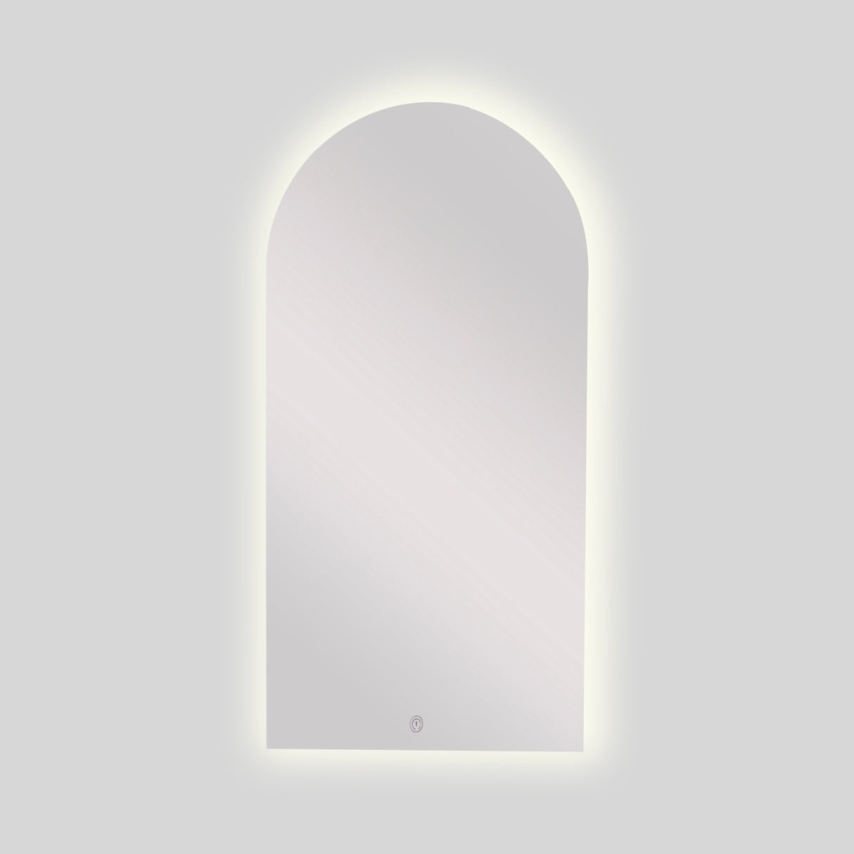 Espejo de Baño Arco Superior Atenas 50x100cm Flotado Sin Marco y con Iluminación LED - ESPEJOS DE BANHO | Bylmo