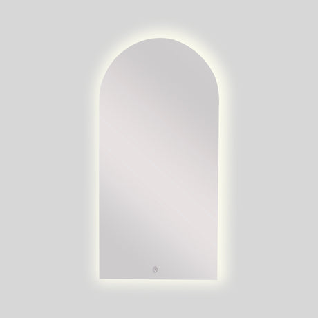 Espejo de Baño Arco Superior Atenas 50x100cm Flotado Sin Marco y con Iluminación LED - ESPEJOS DE BANHO | Bylmo