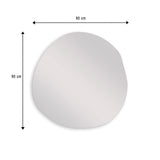 Espejo de Baño Asimetrico Toledo 90x90cm Flotado Sin Marco - ESPEJOS DE BANHO | Bylmo