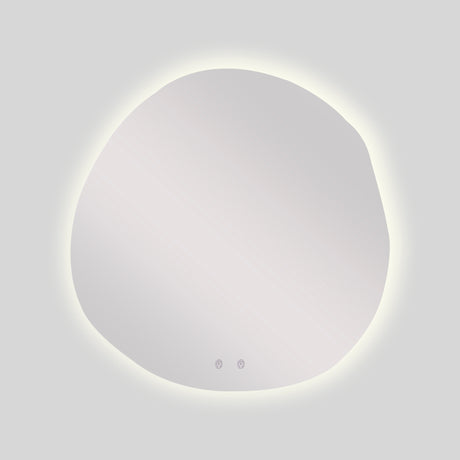 Espejo de Baño Asimetrico Toledo 90x90cm Flotado Sin Marco con Antiempaño y con Iluminación LED - ESPEJOS DE BANHO | Bylmo