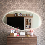 Espejo de Baño Asimetrico Allende 120x60cm Flotado Sin Marco y con Iluminación LED - ESPEJOS DE BANHO | Bylmo