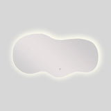 Espejo de Baño Asimetrico Cairo 120x60cm Flotado Sin Marco y con Iluminación LED - ESPEJOS DE BANHO | Bylmo