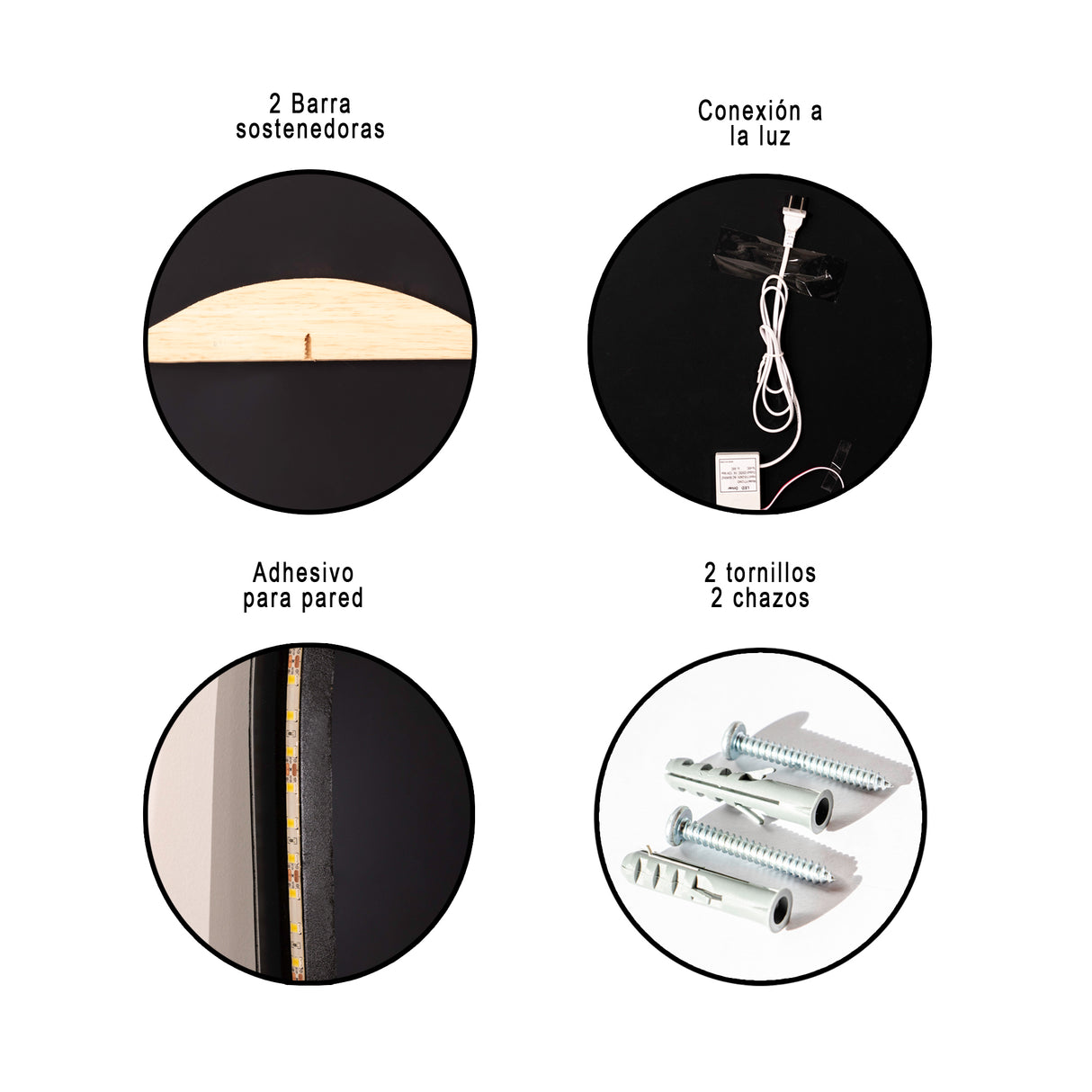 Espejo de Baño Asimetrico Cairo 120x60cm Flotado Sin Marco y con Iluminación LED - ESPEJOS DE BANHO | Bylmo