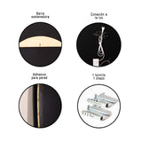 Espejo de Pared Asimetrico Fuji 60x160cm Sin Marco y con Iluminación LED - ESPEJOS DE PARED | Bylmo