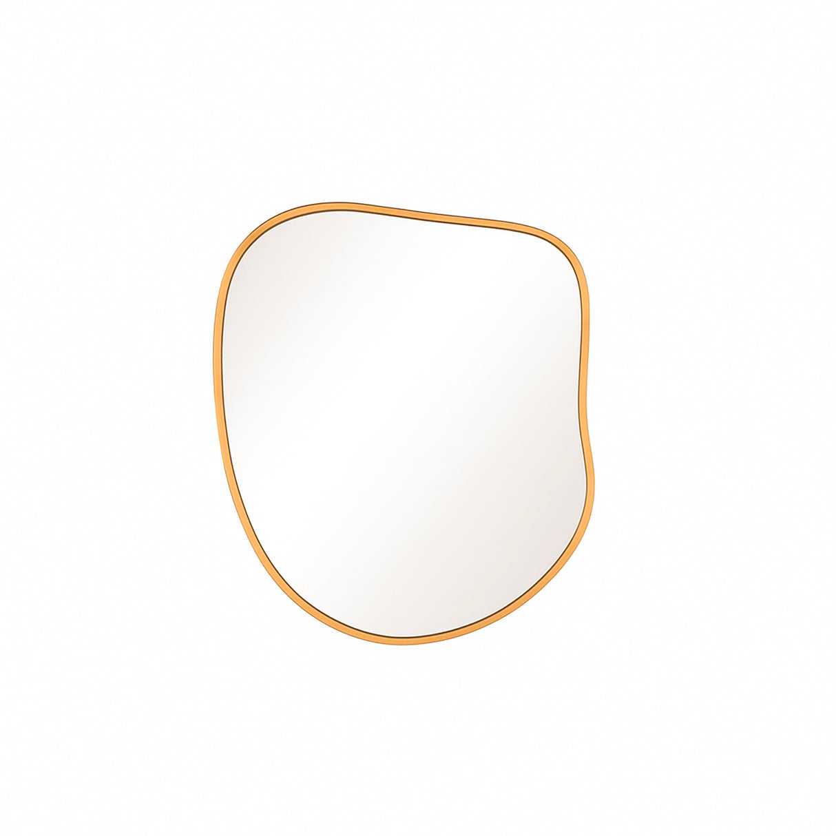 Espejo de Pared Asimetrico Tahiti Dorado 60x70cm con Marco En Madera - ESPEJOS DE PARED | Bylmo