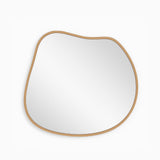 Espejo de Pared Asimetrico Tahiti Dorado 90x100cm con Marco En Madera - ESPEJOS DE PARED | Bylmo