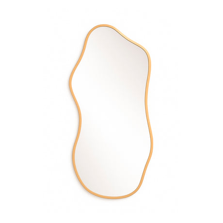 Espejo de Pared Asimetrico Corsega Dorado 60x120cm con Marco En Madera - ESPEJOS DE PARED | Bylmo